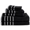 Hastings Home 6-piece 100-percent Cotton Towel Set with 2 Bath Towels, 2 Hand Towels and 2 Washcloths (Black) 625524AAW - alternate 2